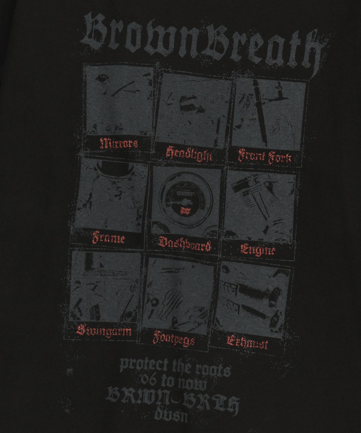 브라운브레스(BROWNBREATH) GEAR TILE LONGSLEEVE - BLACK