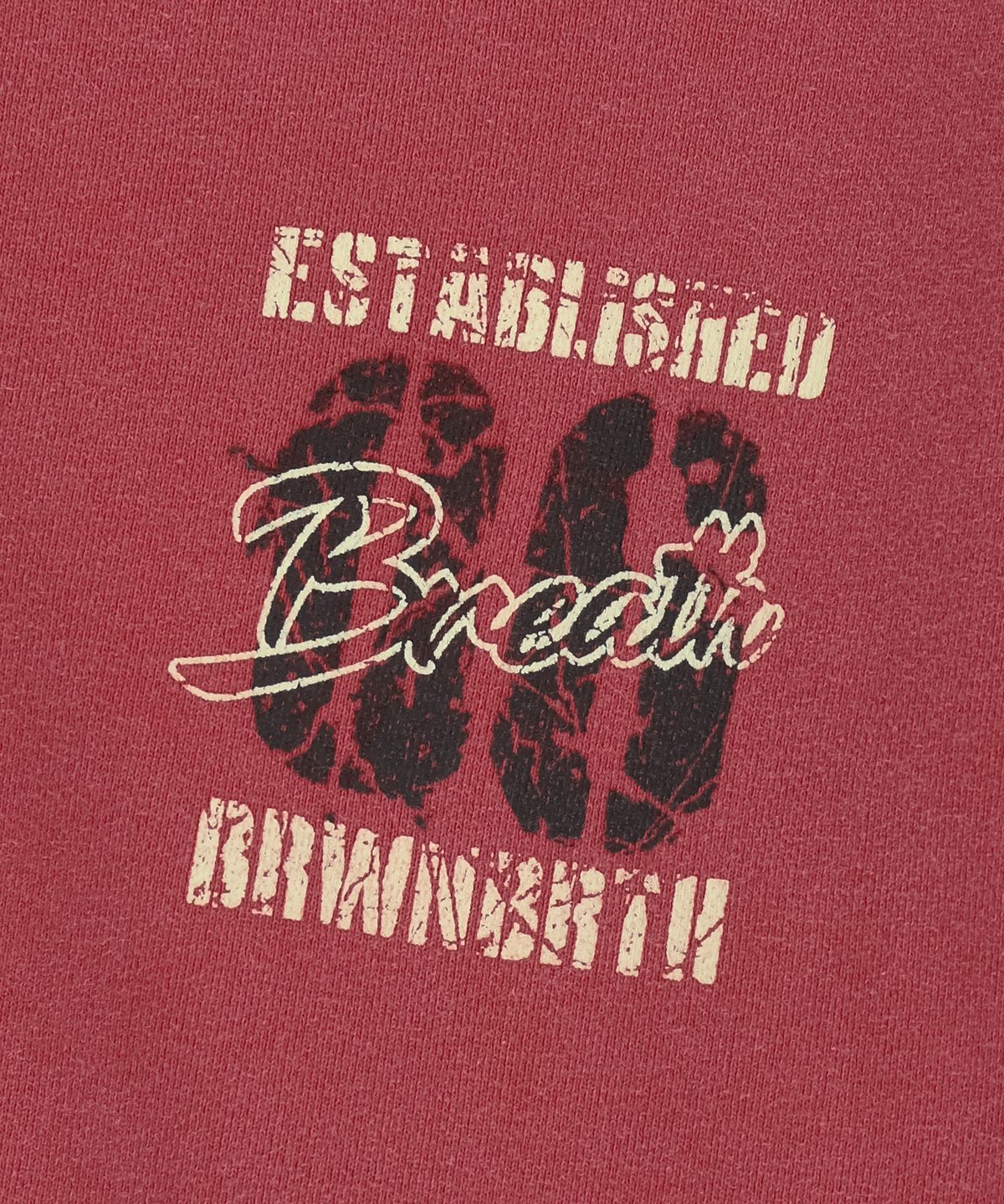 브라운브레스(BROWNBREATH) 2006 PIGMENT CREWNECK - RED