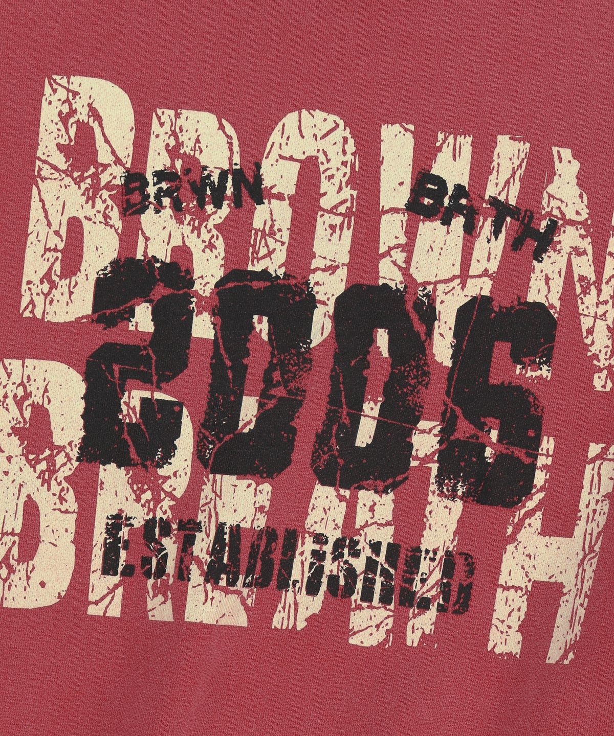브라운브레스(BROWNBREATH) 2006 PIGMENT CREWNECK - RED