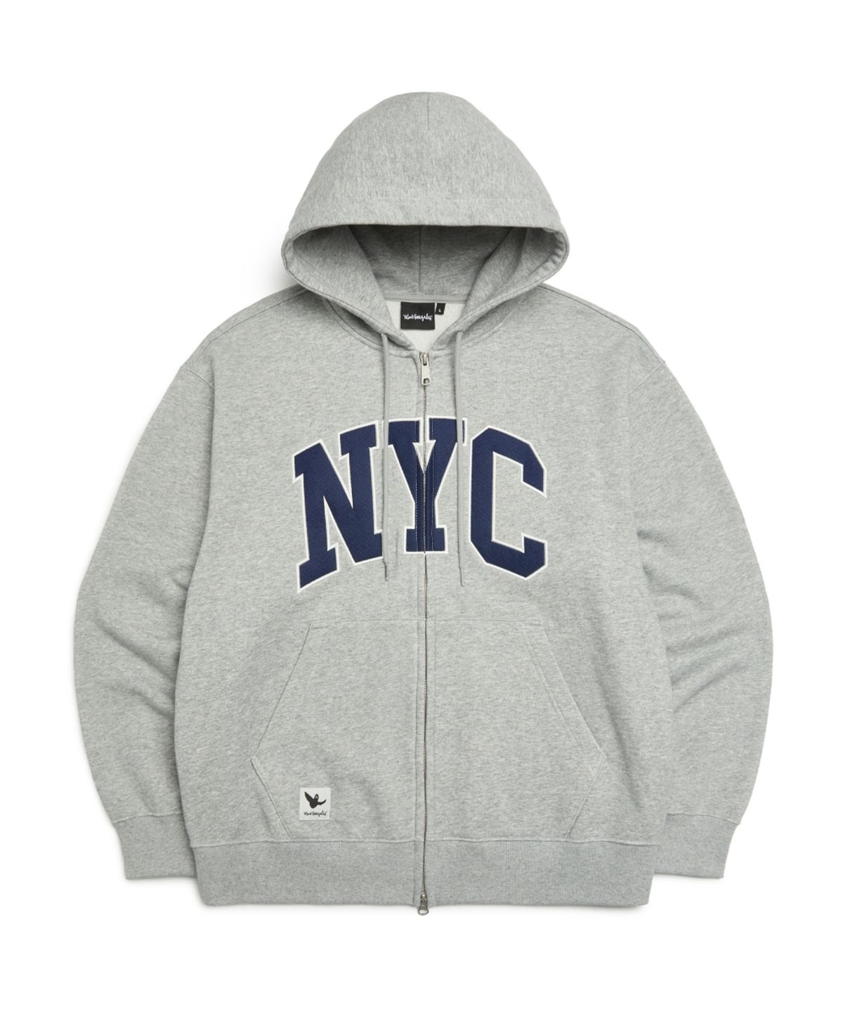 마크곤잘레스(MARK GONZALES) NYC 아플리케 후드 집업 - M/GREY