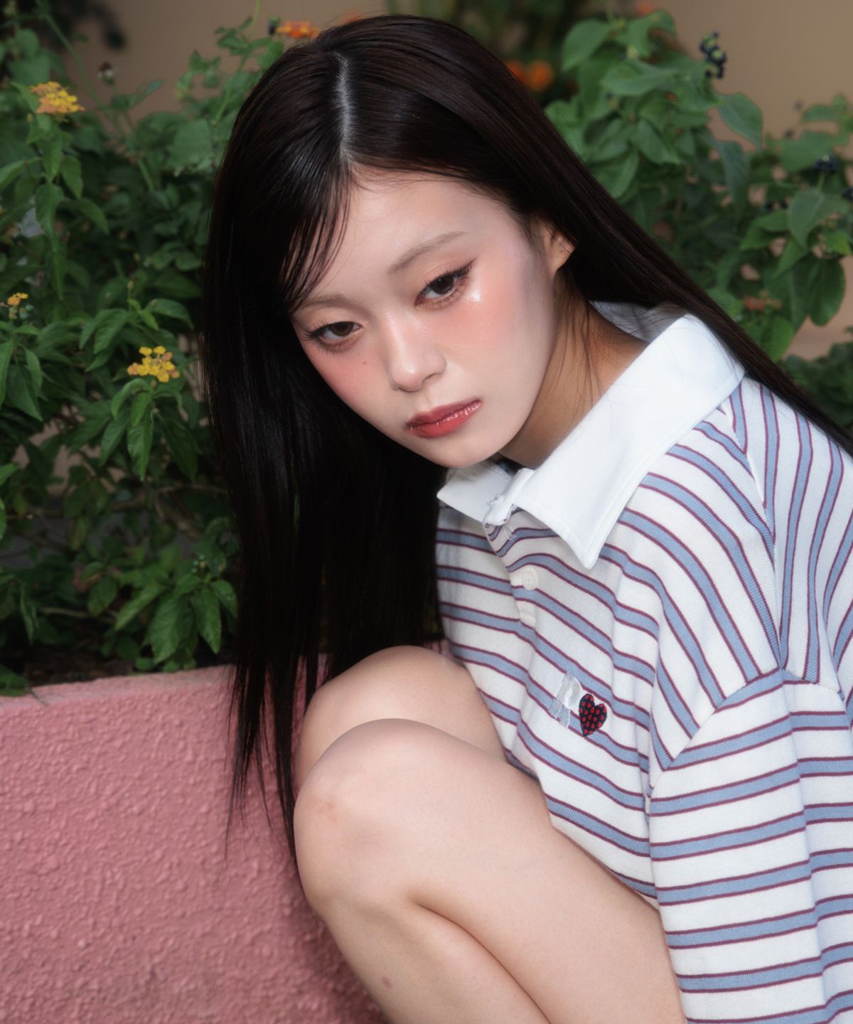 로제프란츠(ROSEFRANTZ) Stripe Collar Long Sleeve [Ivory]