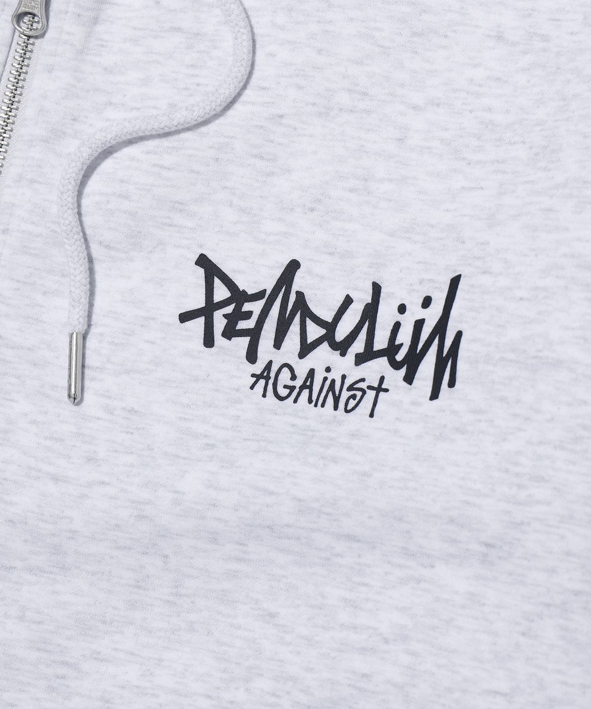 펜듈럼(PENDULUM) 백 로고 투웨이 후드집업 LQ1JU036_LIGHT GREY