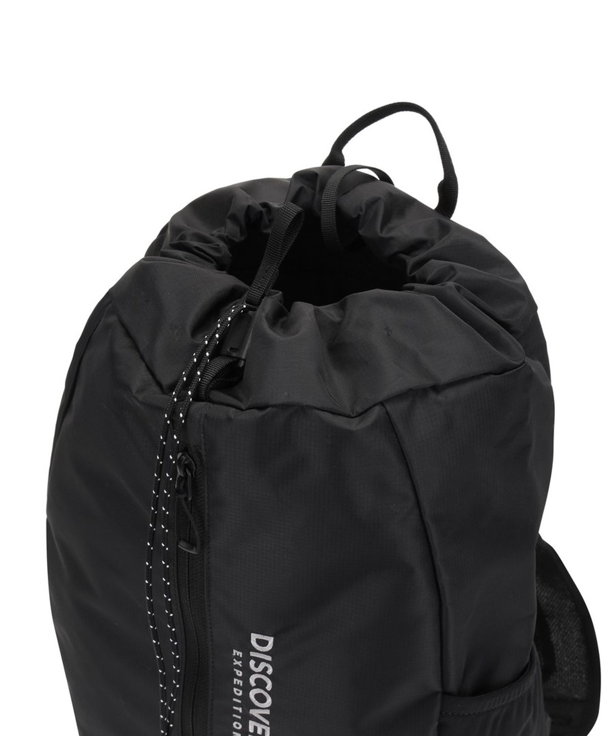디스커버리 익스페디션(DISCOVERY EXPEDITION) 플리커 드로스트링 패커블 백팩 (BLACK)