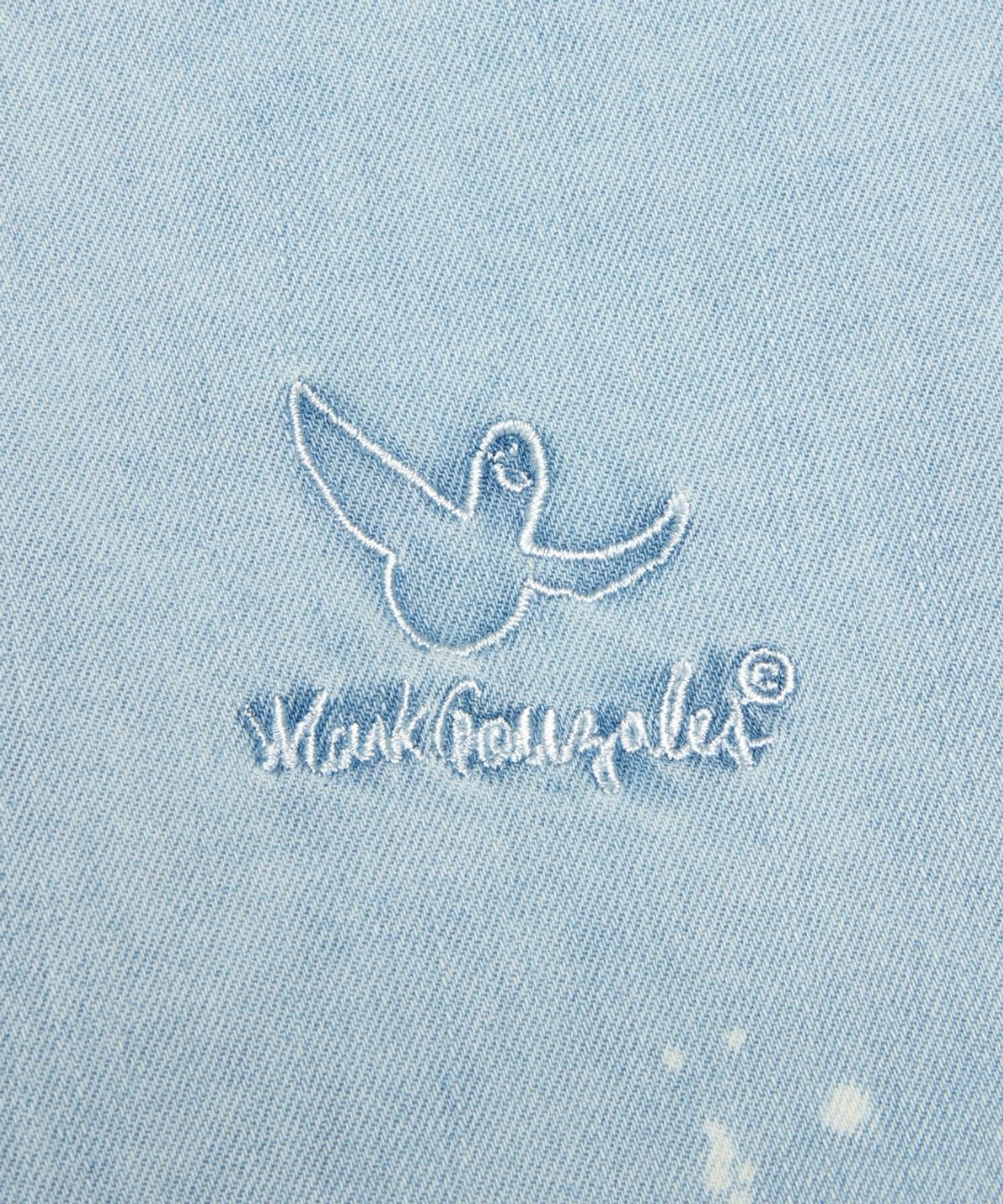 마크곤잘레스(MARK GONZALES) 블리치 데님 셔츠 - SKY BLUE