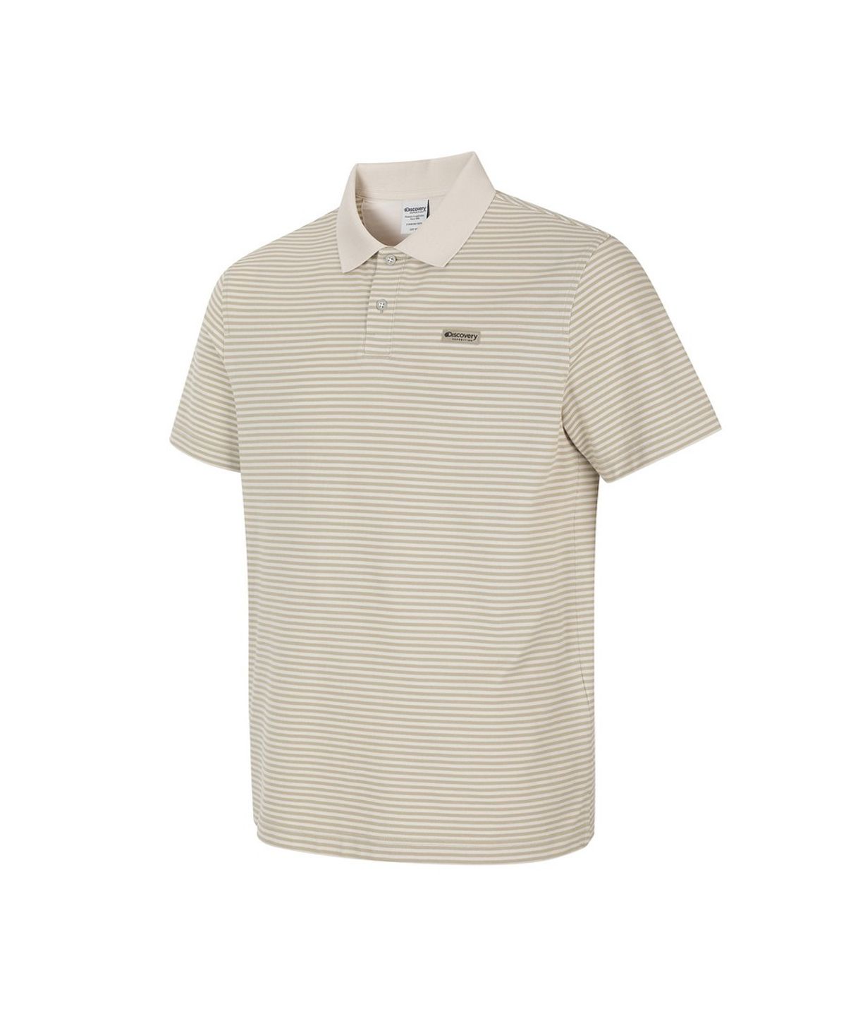 디스커버리 익스페디션(DISCOVERY EXPEDITION) 남성 테드 스트라이프 카라티 (L/BEIGE)