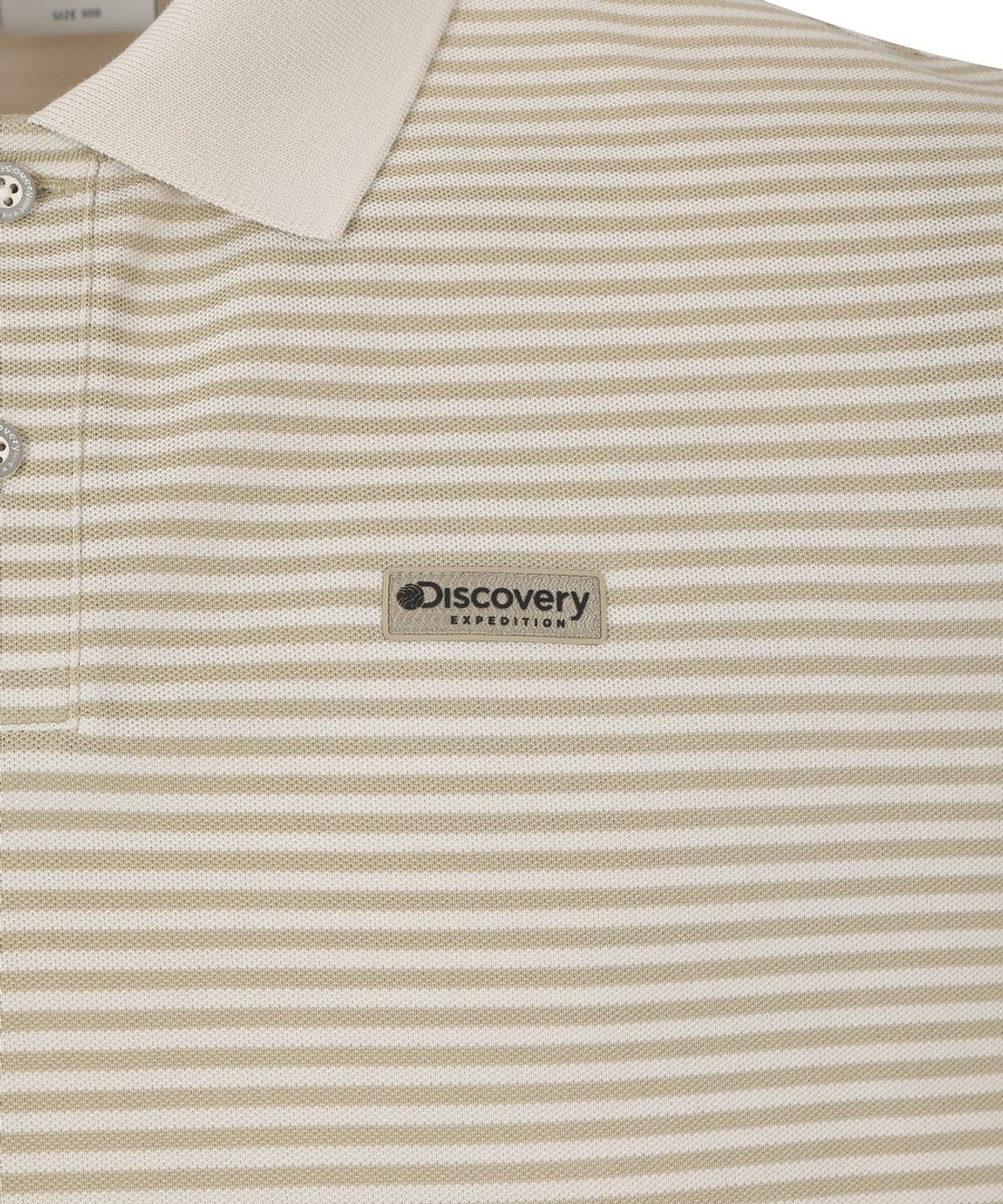 디스커버리 익스페디션(DISCOVERY EXPEDITION) 남성 테드 스트라이프 카라티 (L/BEIGE)