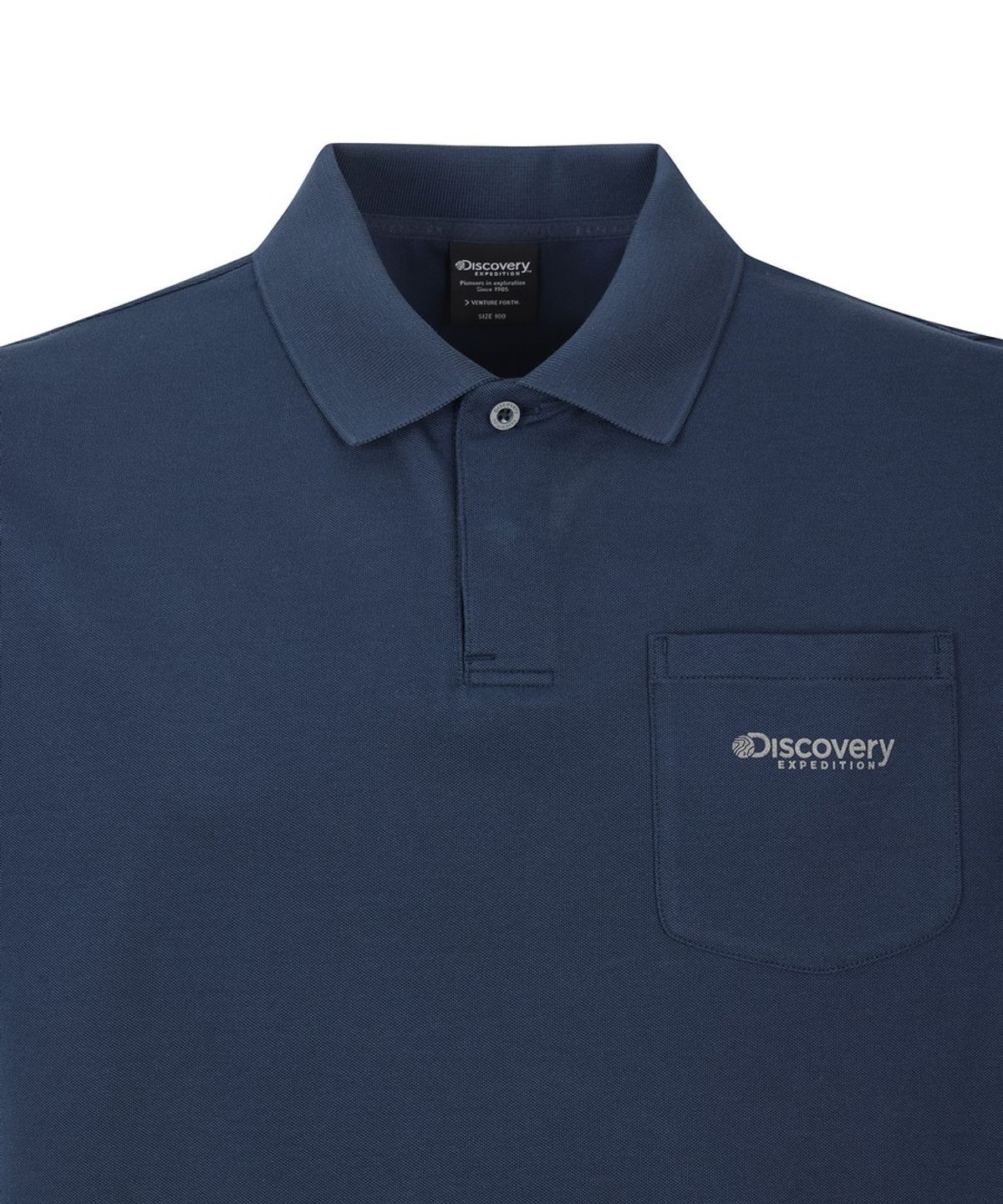 디스커버리 익스페디션(DISCOVERY EXPEDITION) 남성 프레시벤트 테드 포켓 카라티 (D/NAVY)