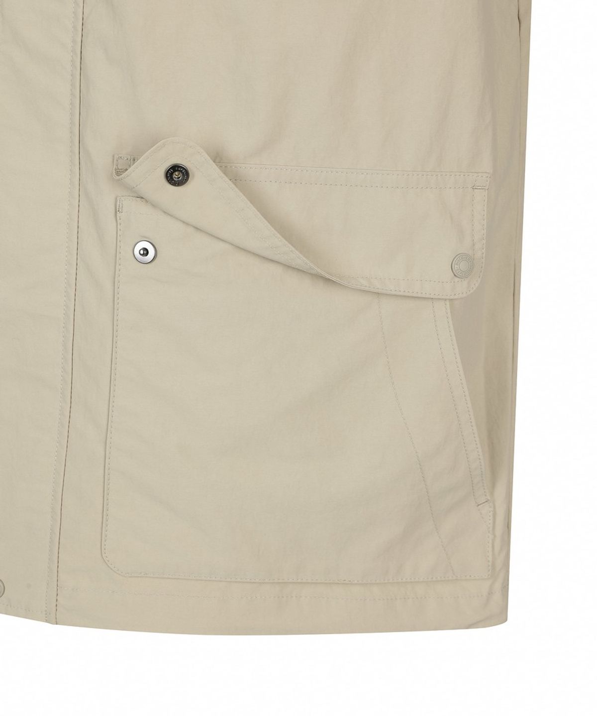 디스커버리 익스페디션(DISCOVERY EXPEDITION) 남성 프레시벤트 카라형 아웃포켓 바람막이 (BEIGE2)