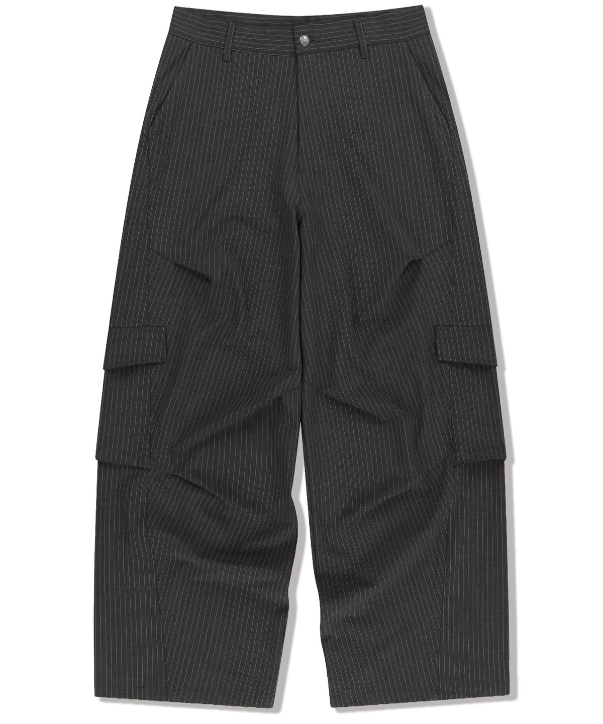 낫포너드(NOT4NERD) TR Stripe Curved Pants - Charcoal
