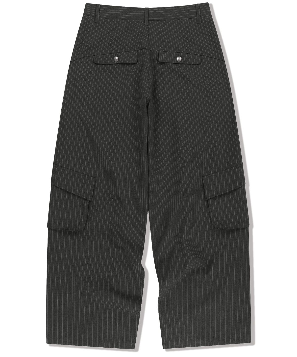 낫포너드(NOT4NERD) TR Stripe Curved Pants - Charcoal