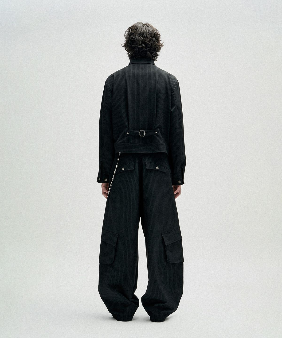 낫포너드(NOT4NERD) TR Stripe Curved Pants - Black