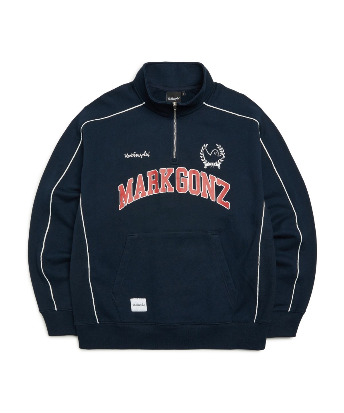 마크곤잘레스(MARK GONZALES) MG 스웨트 하프 집업 - NAVY