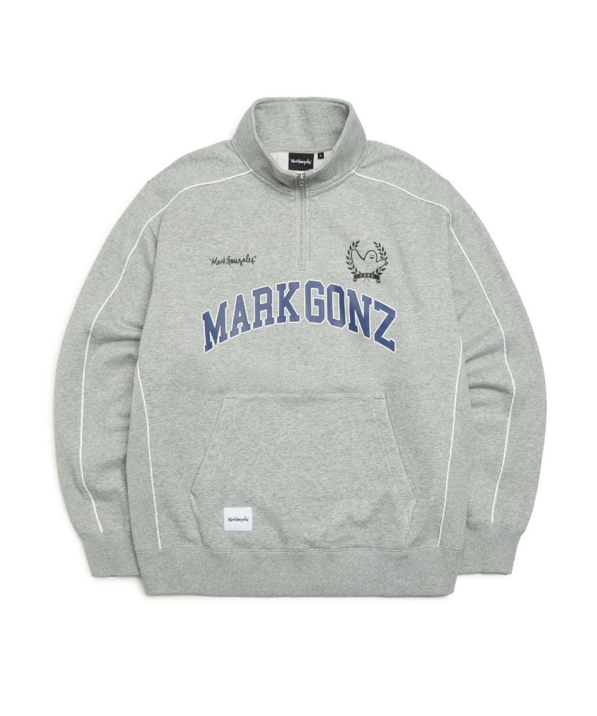 마크곤잘레스(MARK GONZALES) MG 스웨트 하프 집업 - M/GREY