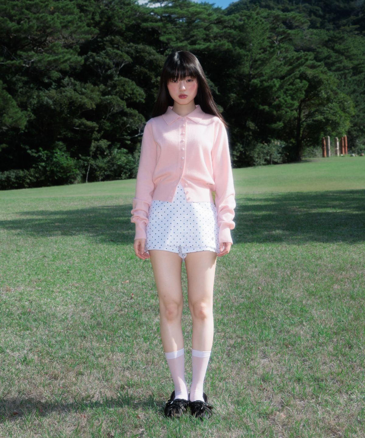 로제프란츠(ROSEFRANTZ) Dot Back Pocket Skirt Pants [Ivory]