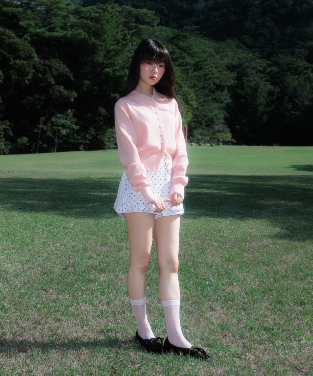 로제프란츠(ROSEFRANTZ) Dot Back Pocket Skirt Pants [Ivory]