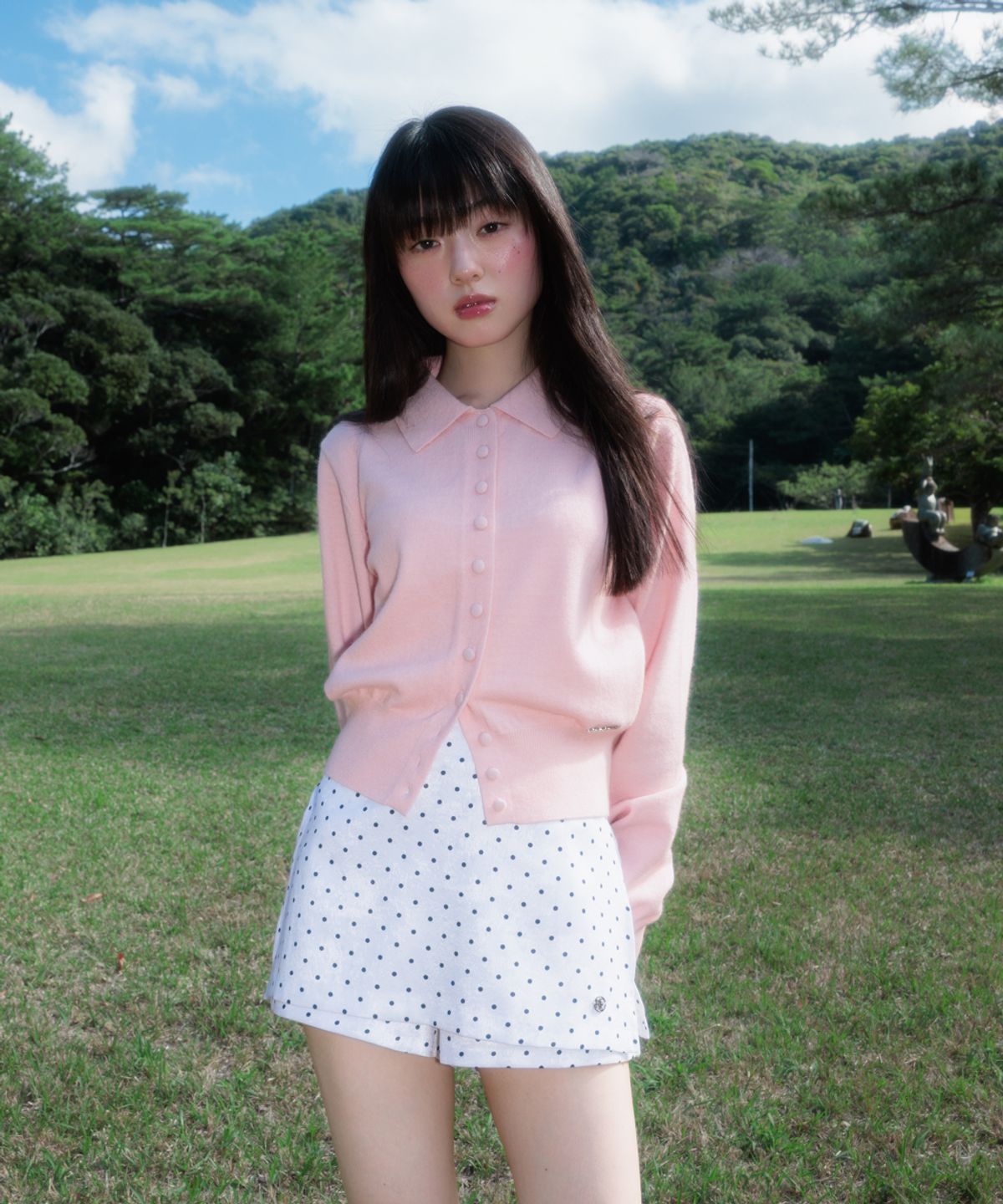 로제프란츠(ROSEFRANTZ) Dot Back Pocket Skirt Pants [Ivory]