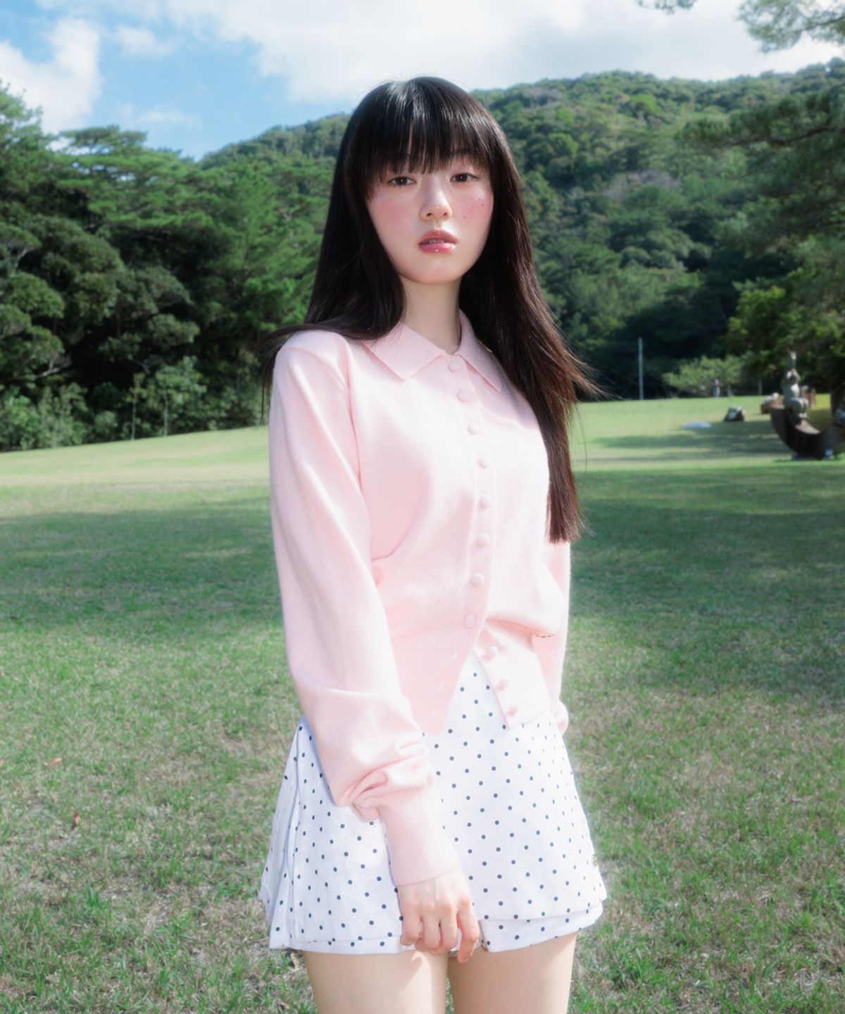 로제프란츠(ROSEFRANTZ) Dot Back Pocket Skirt Pants [Ivory]