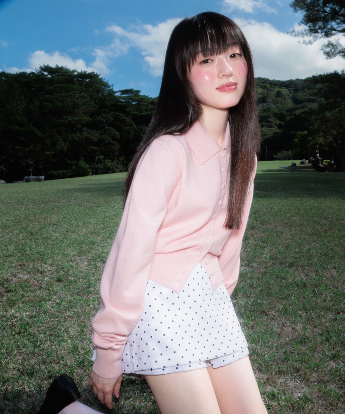 로제프란츠(ROSEFRANTZ) Dot Back Pocket Skirt Pants [Ivory]