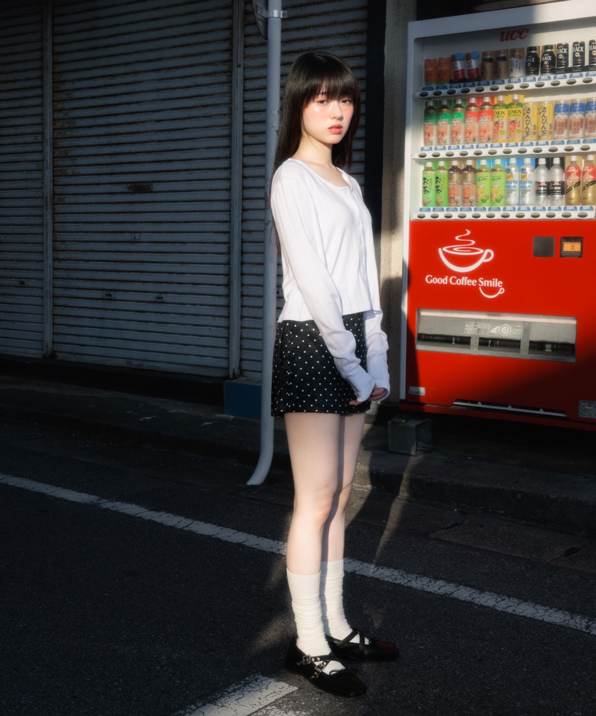 로제프란츠(ROSEFRANTZ) Dot Back Pocket Skirt Pants [Black]