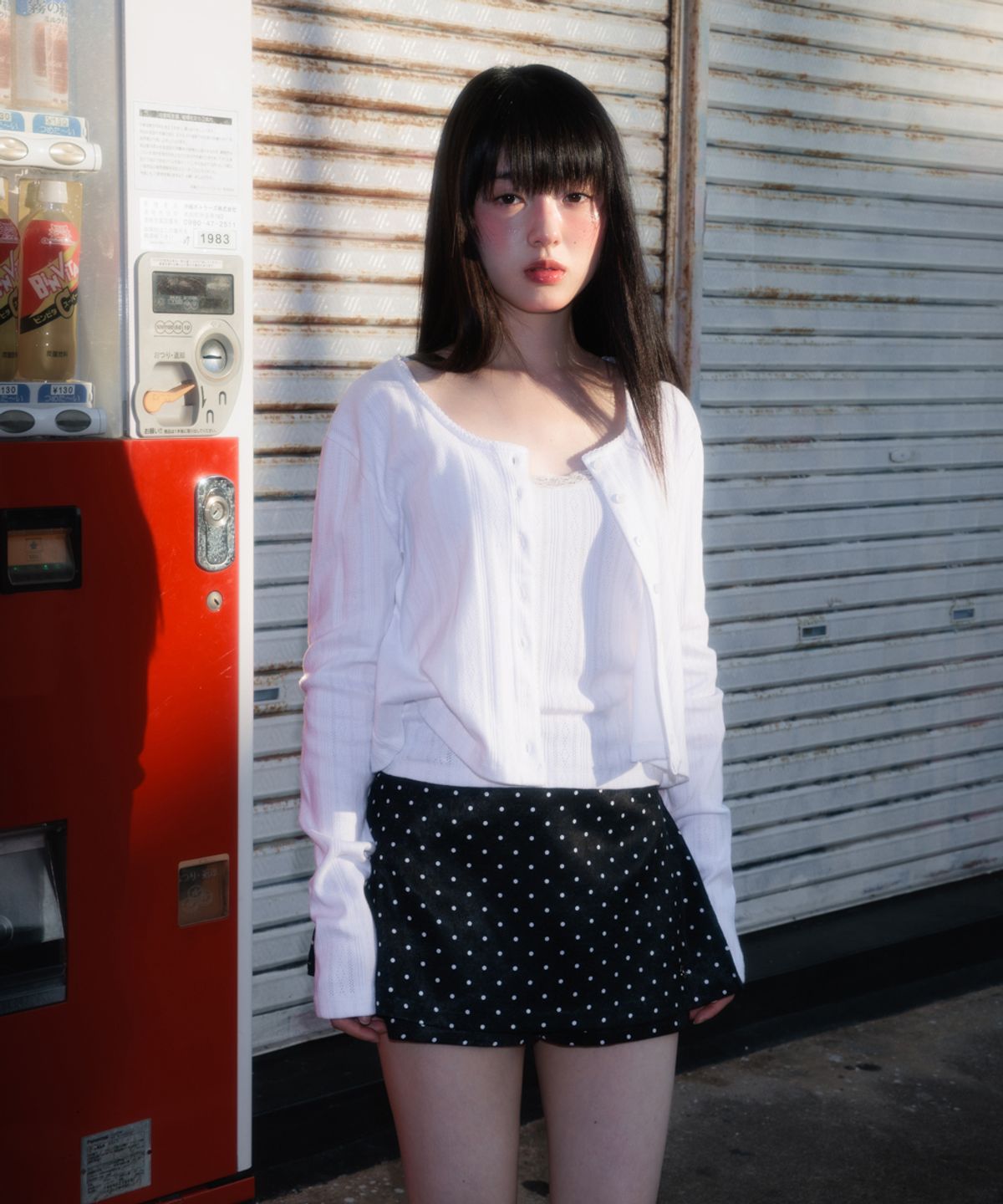 로제프란츠(ROSEFRANTZ) Dot Back Pocket Skirt Pants [Black]