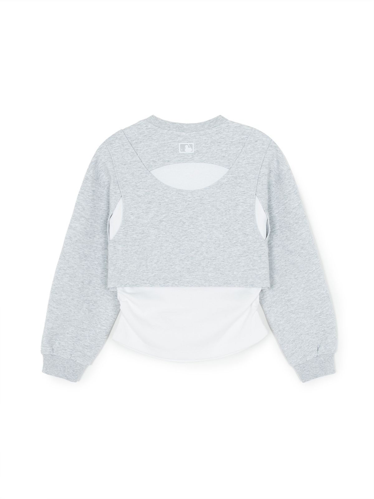 엠엘비 키즈(MLB KIDS) 스트릿 걸즈 레이어드 맨투맨 LA (L.Melange Grey)