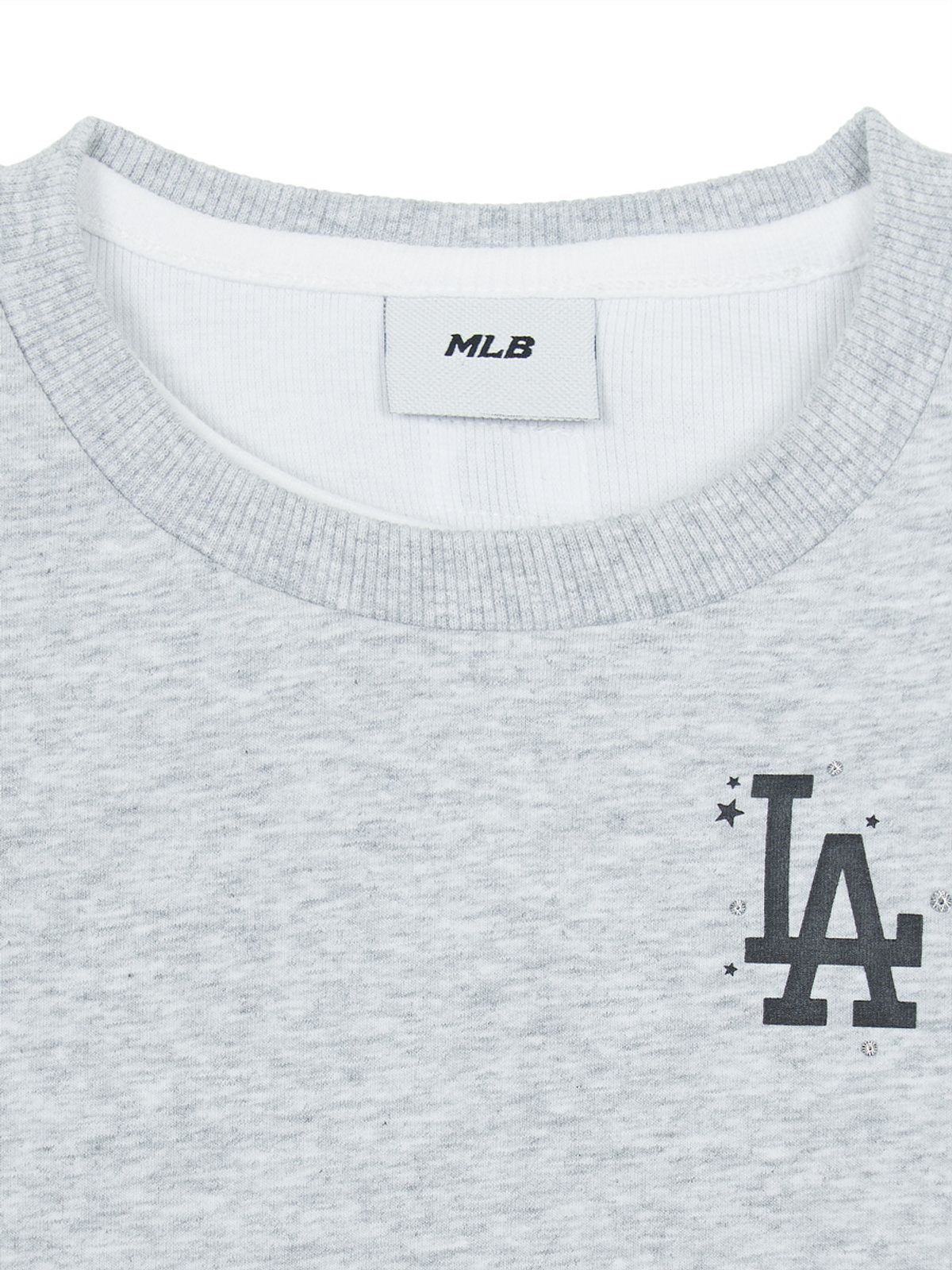 엠엘비 키즈(MLB KIDS) 스트릿 걸즈 레이어드 맨투맨 LA (L.Melange Grey)
