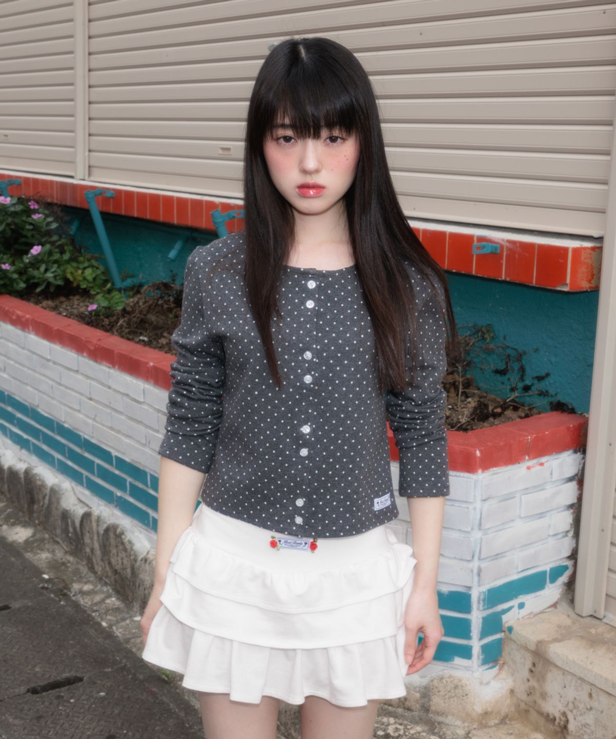 로제프란츠(ROSEFRANTZ) Rose Cancan Mini Skirt [White]