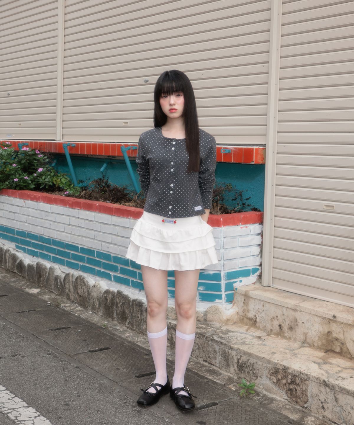 로제프란츠(ROSEFRANTZ) Rose Cancan Mini Skirt [White]