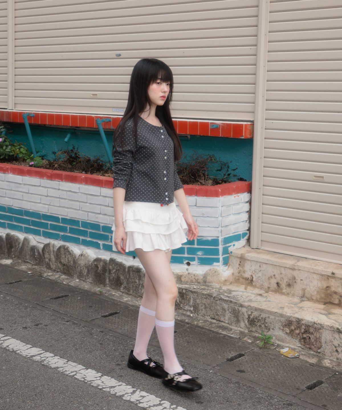 로제프란츠(ROSEFRANTZ) Rose Cancan Mini Skirt [White]