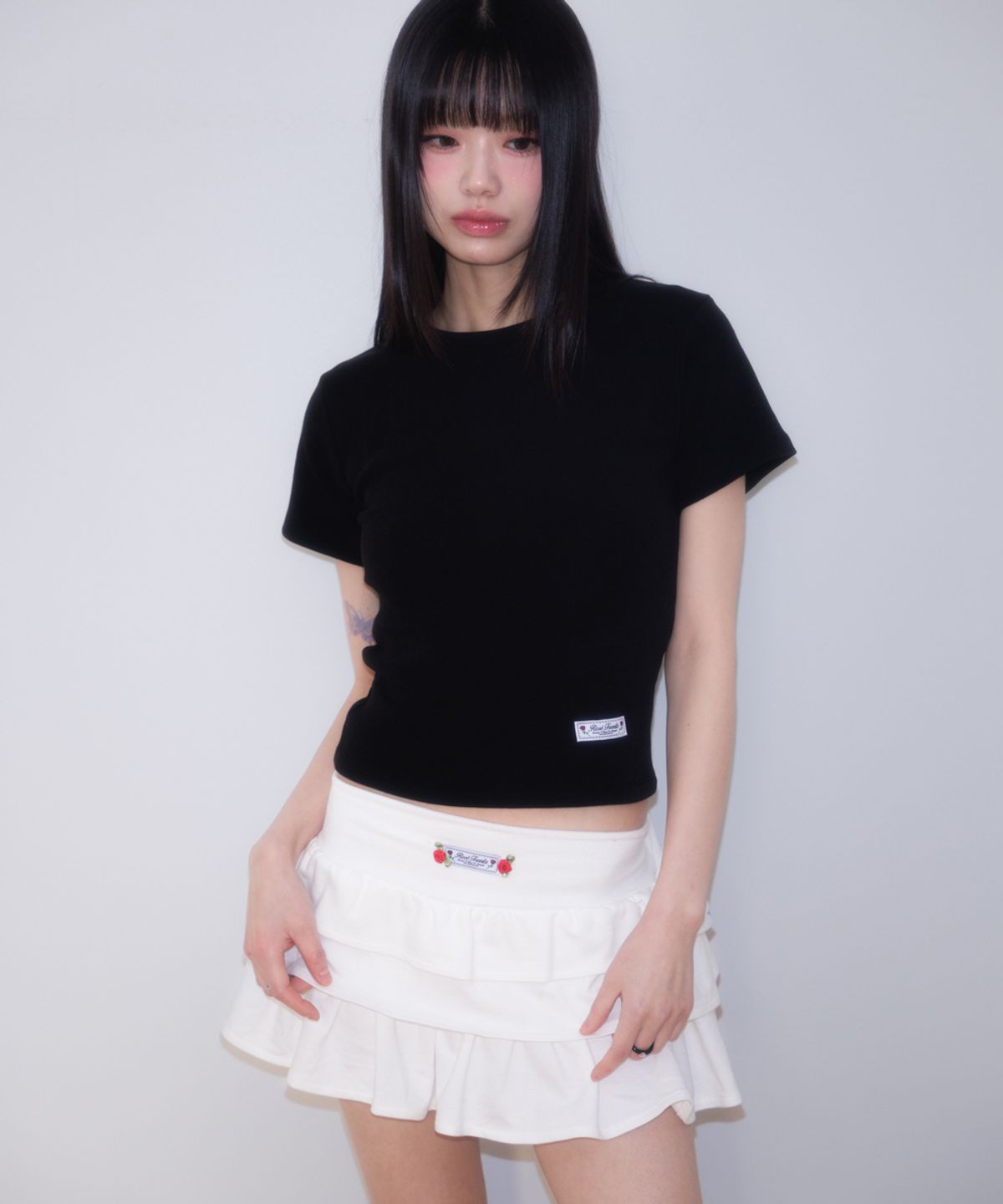 로제프란츠(ROSEFRANTZ) Rose Cancan Mini Skirt [White]