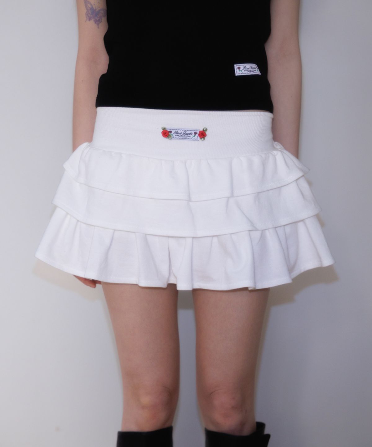 로제프란츠(ROSEFRANTZ) Rose Cancan Mini Skirt [White]