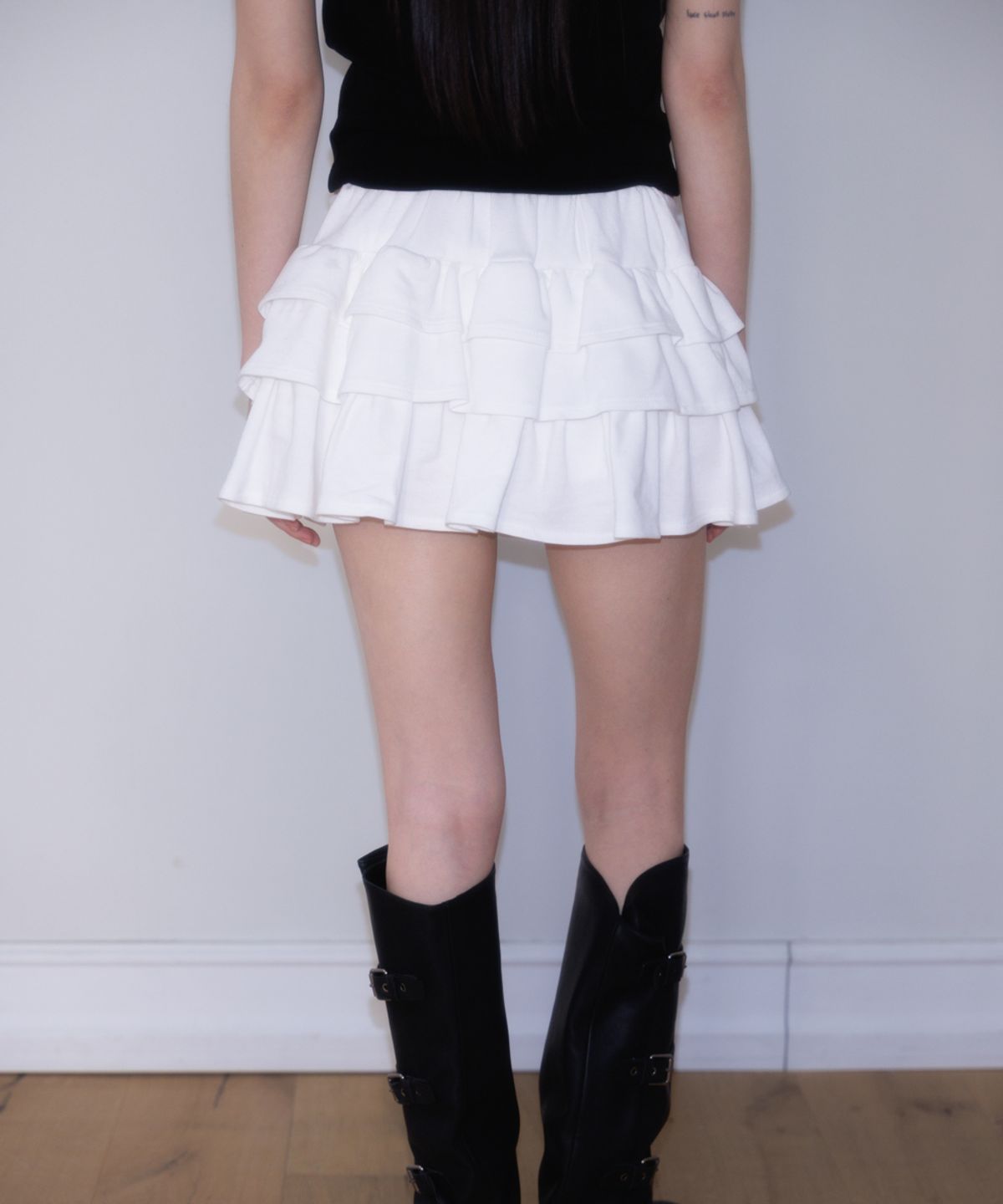 로제프란츠(ROSEFRANTZ) Rose Cancan Mini Skirt [White]