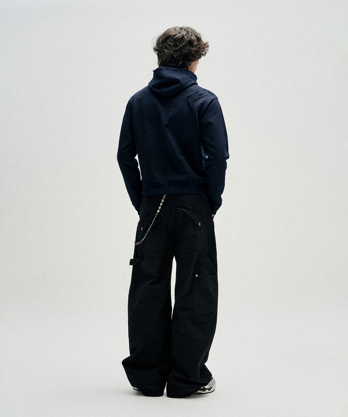 낫포너드(NOT4NERD) Routine Remains Slim Fit Hood Zip Up - Navy