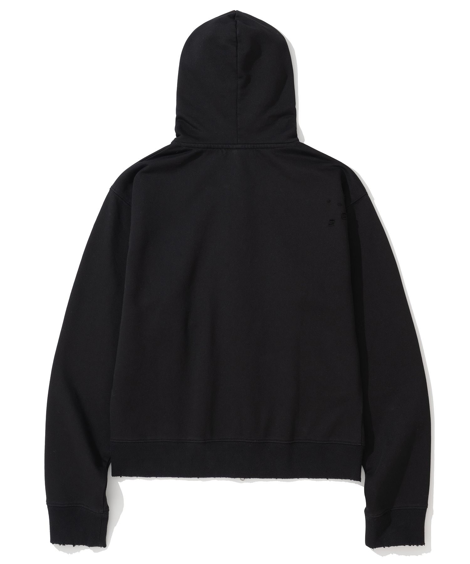 낫포너드(NOT4NERD) Routine Remains Slim Fit Hood Zip Up - Black