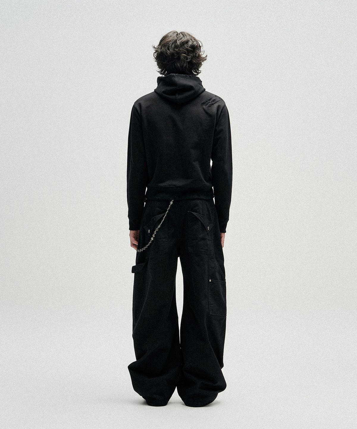 낫포너드(NOT4NERD) Routine Remains Slim Fit Hood Zip Up - Black