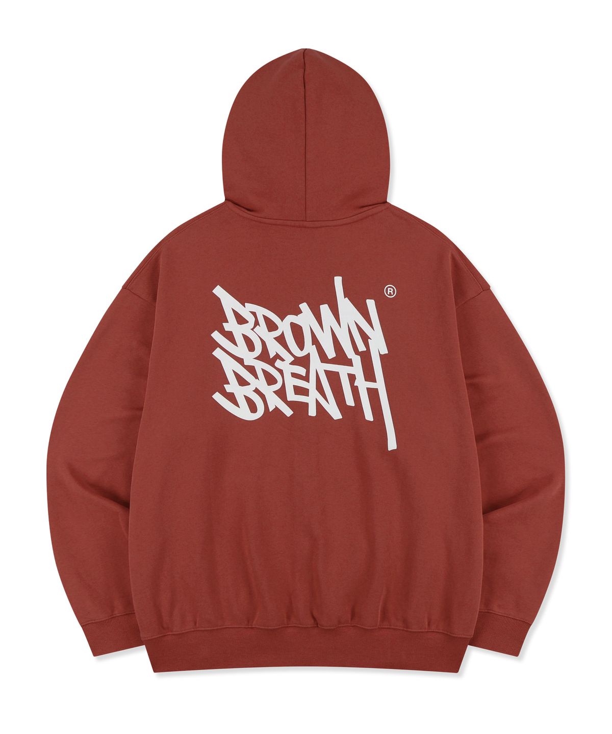 브라운브레스(BROWNBREATH) TAG HOOD ZIP UP - RED