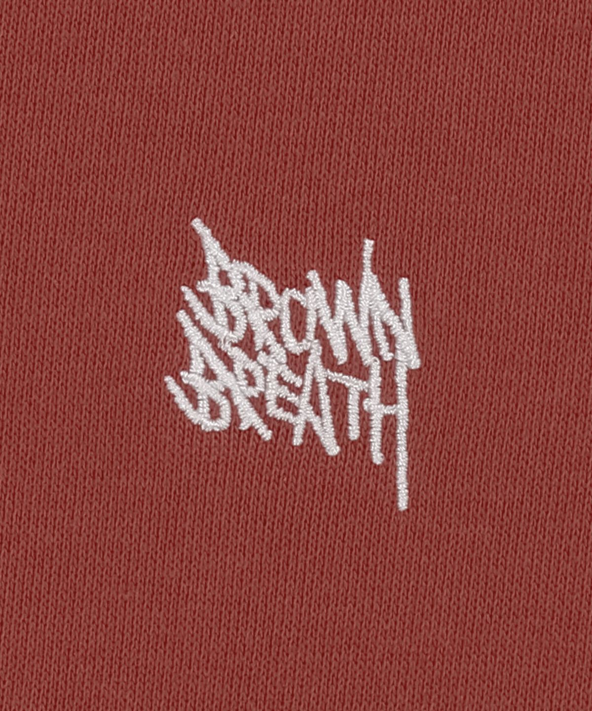 브라운브레스(BROWNBREATH) TAG HOOD ZIP UP - RED