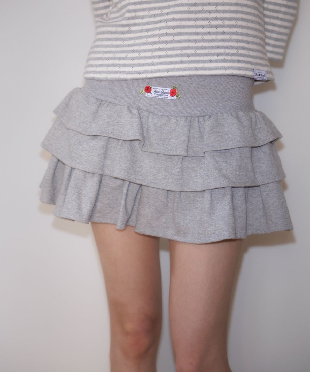 로제프란츠(ROSEFRANTZ) Rose Cancan Mini Skirt [Gray]