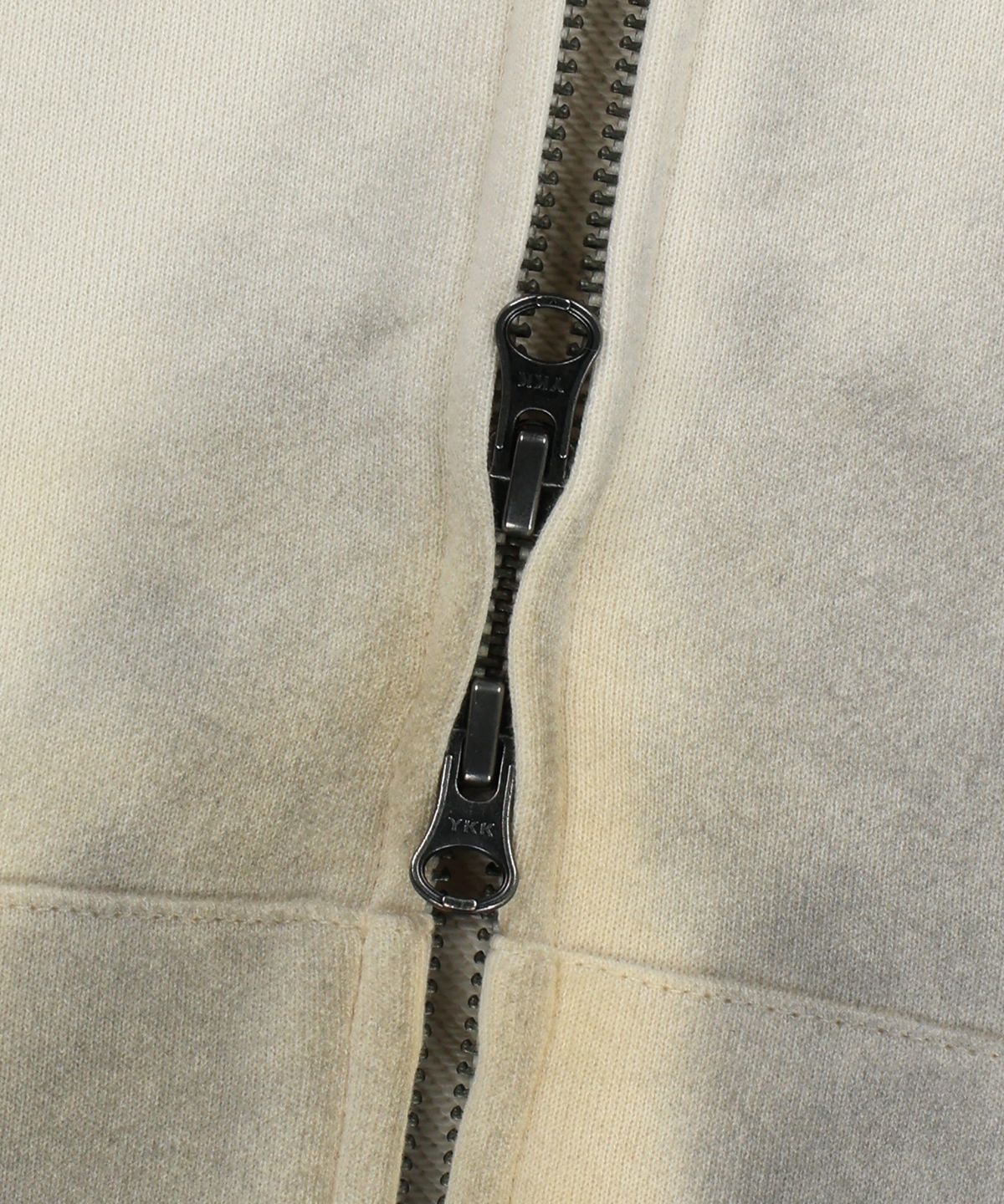 브라운브레스(BROWNBREATH) CRUSH TAG DIRTY HOOD ZIP UP - BEIGE
