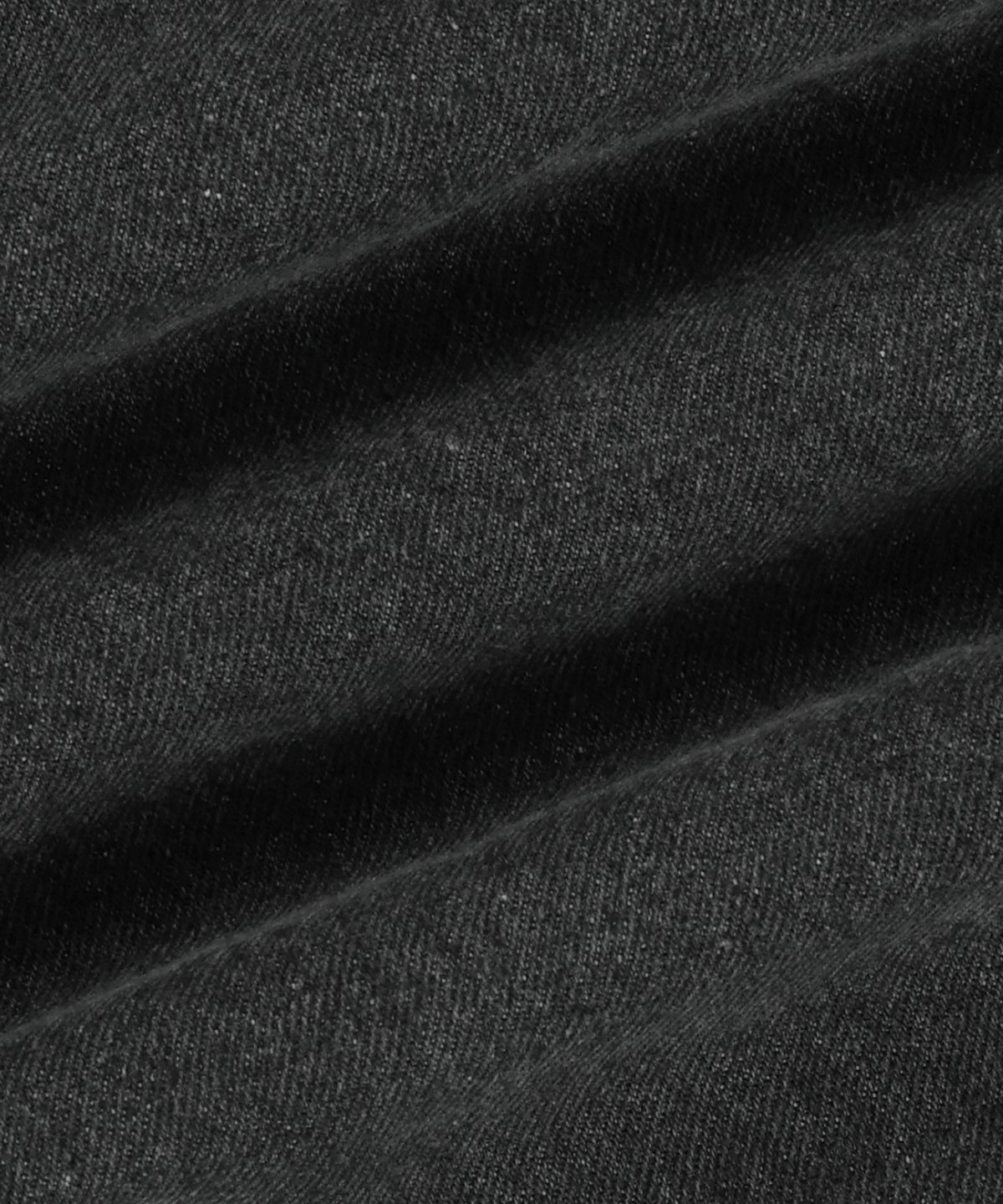 브라운브레스(BROWNBREATH) DENIM HOOD ZIP UP - BLACK