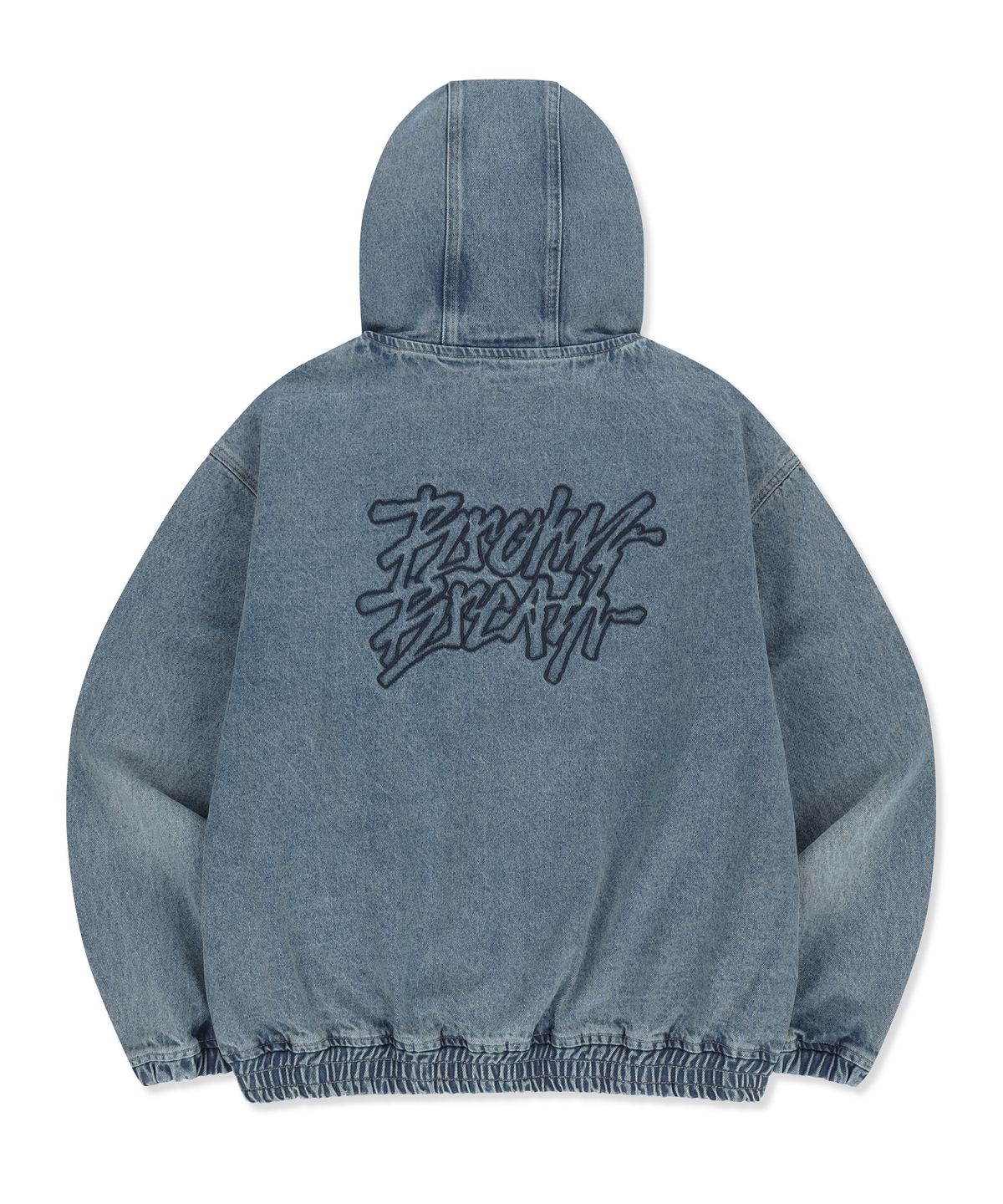 브라운브레스(BROWNBREATH) DENIM HOOD ZIP UP - BLUE