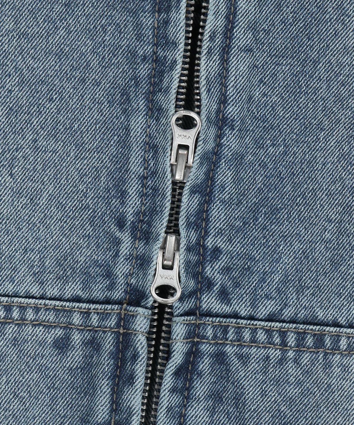 브라운브레스(BROWNBREATH) DENIM HOOD ZIP UP - BLUE