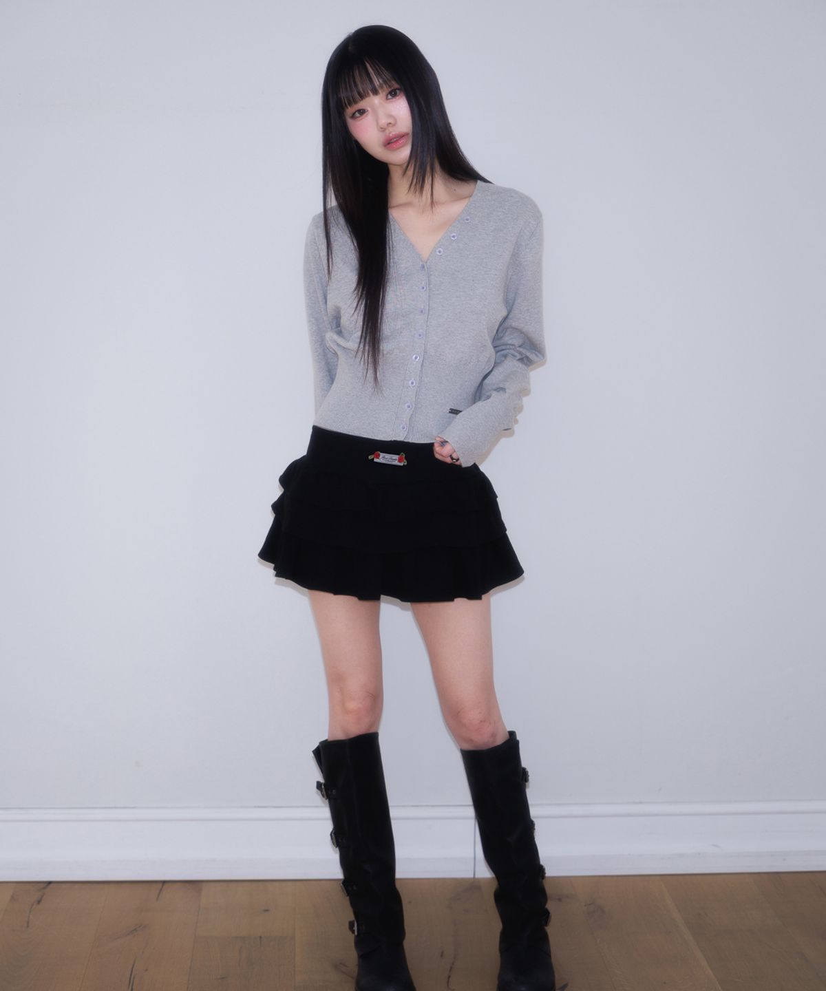 로제프란츠(ROSEFRANTZ) Rose Cancan Mini Skirt [Black]