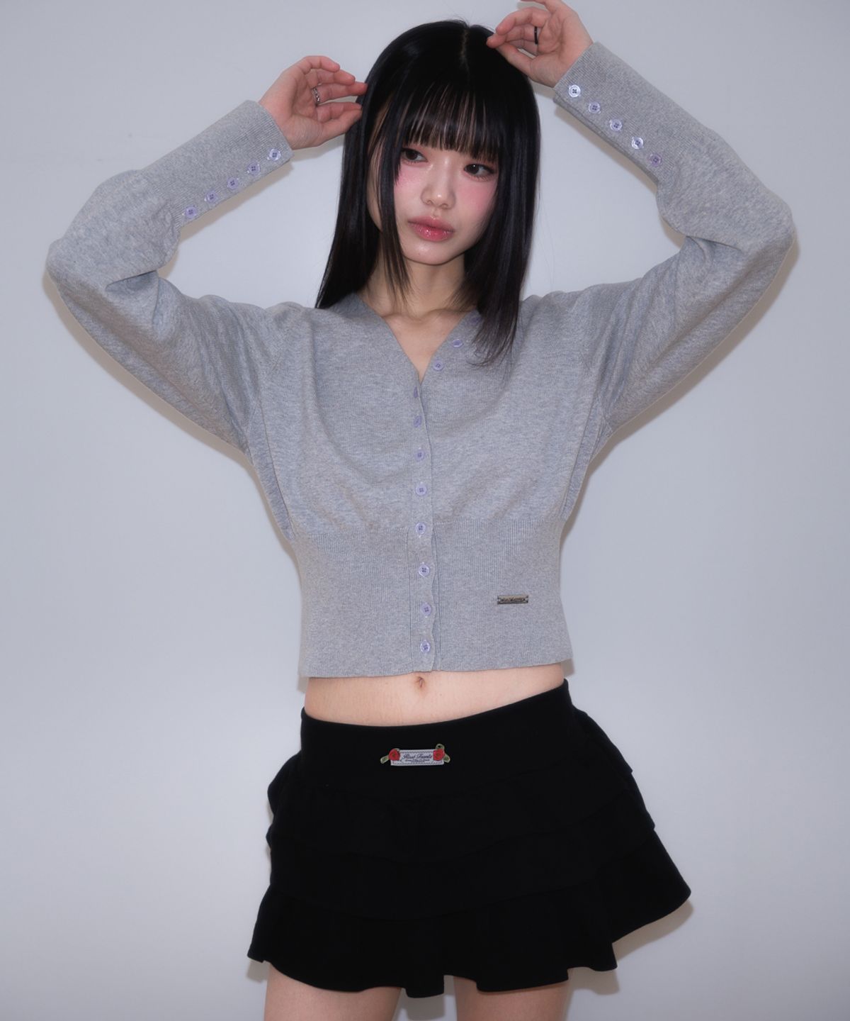 로제프란츠(ROSEFRANTZ) Rose Cancan Mini Skirt [Black]