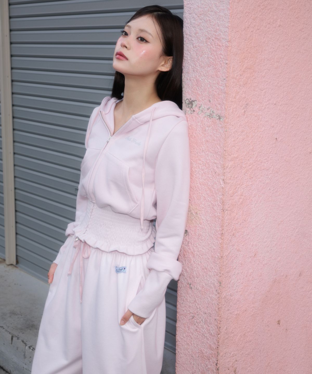 로제프란츠(ROSEFRANTZ) Back Pocket String Sweatpants [Pink]