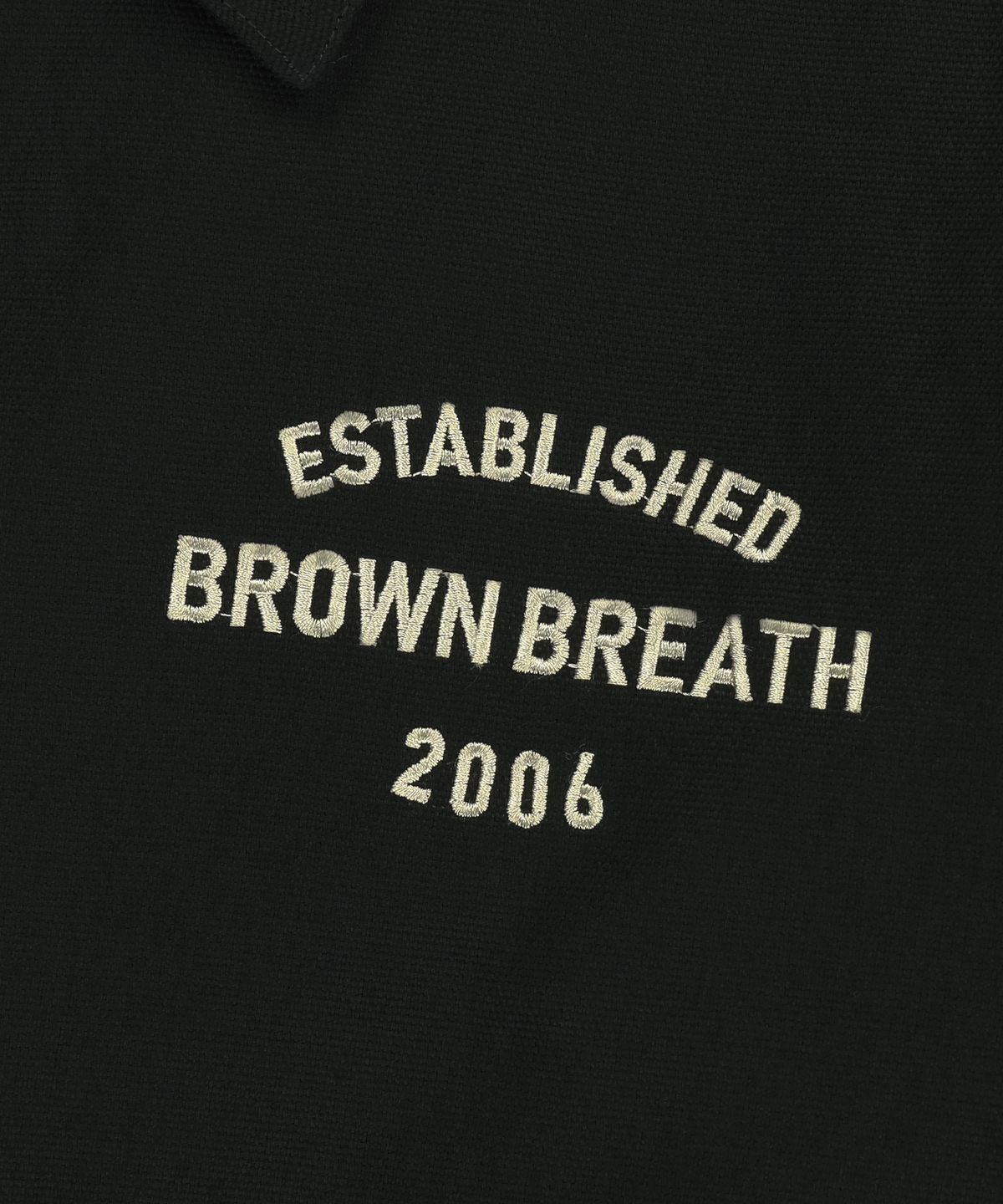 브라운브레스(BROWNBREATH) OXFORD ZIP UP JACKET - BLACK