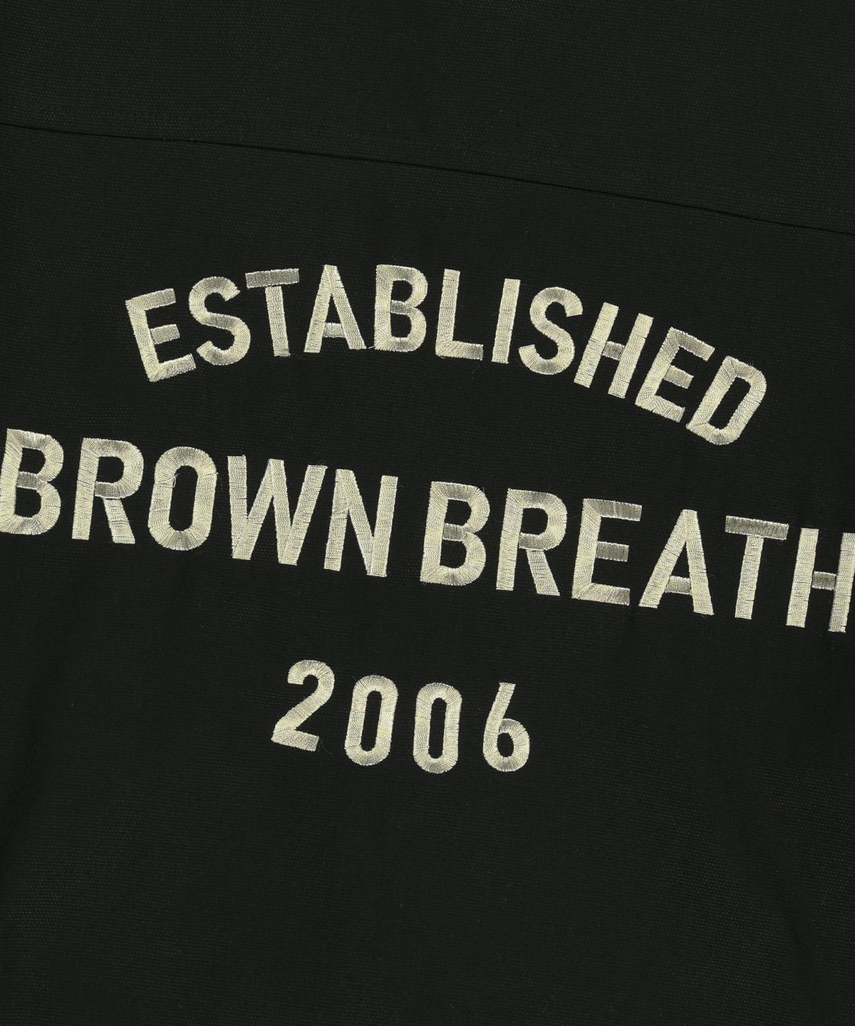 브라운브레스(BROWNBREATH) OXFORD ZIP UP JACKET - BLACK