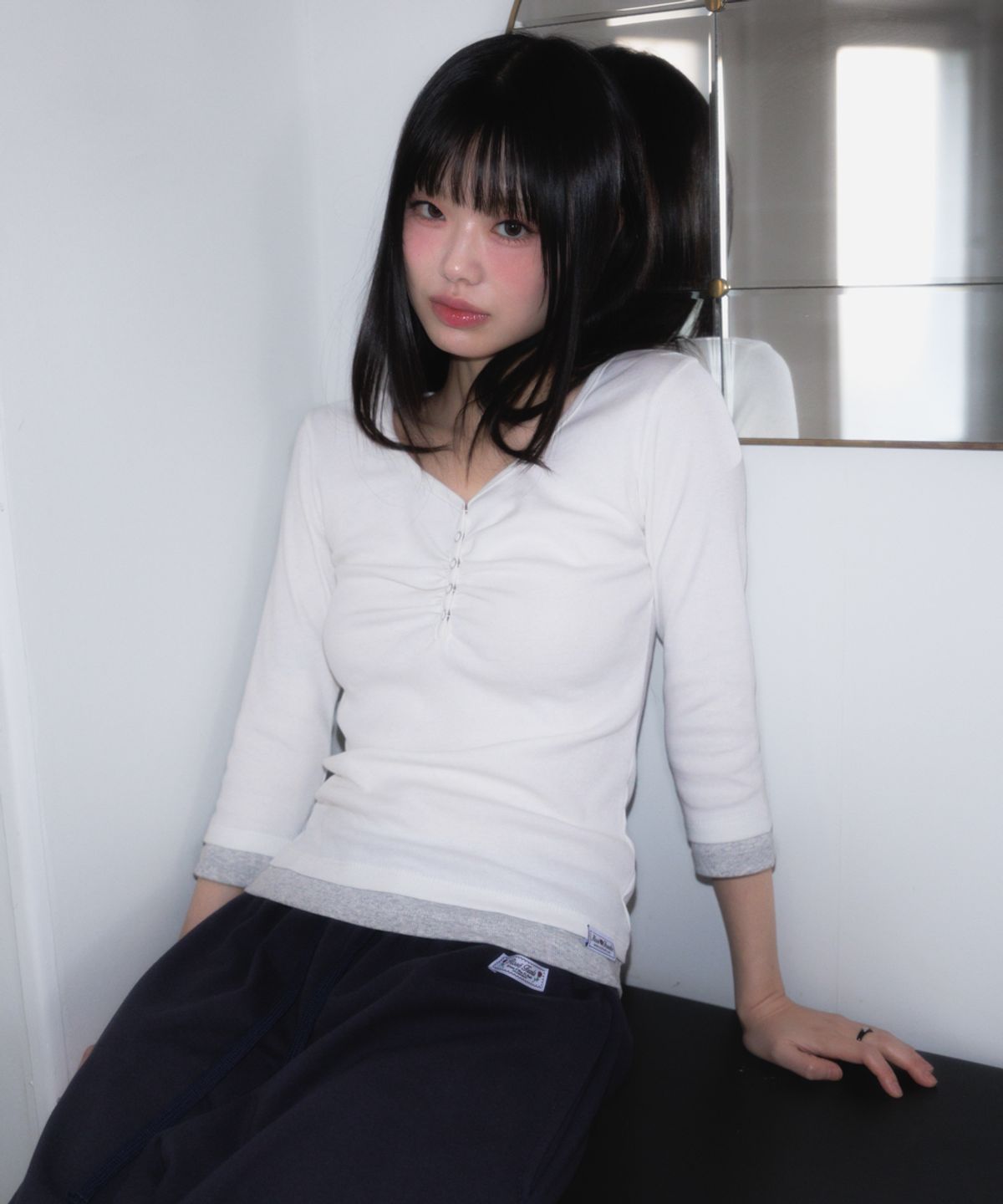 로제프란츠(ROSEFRANTZ) Back Pocket String Sweatpants [Charcoal]