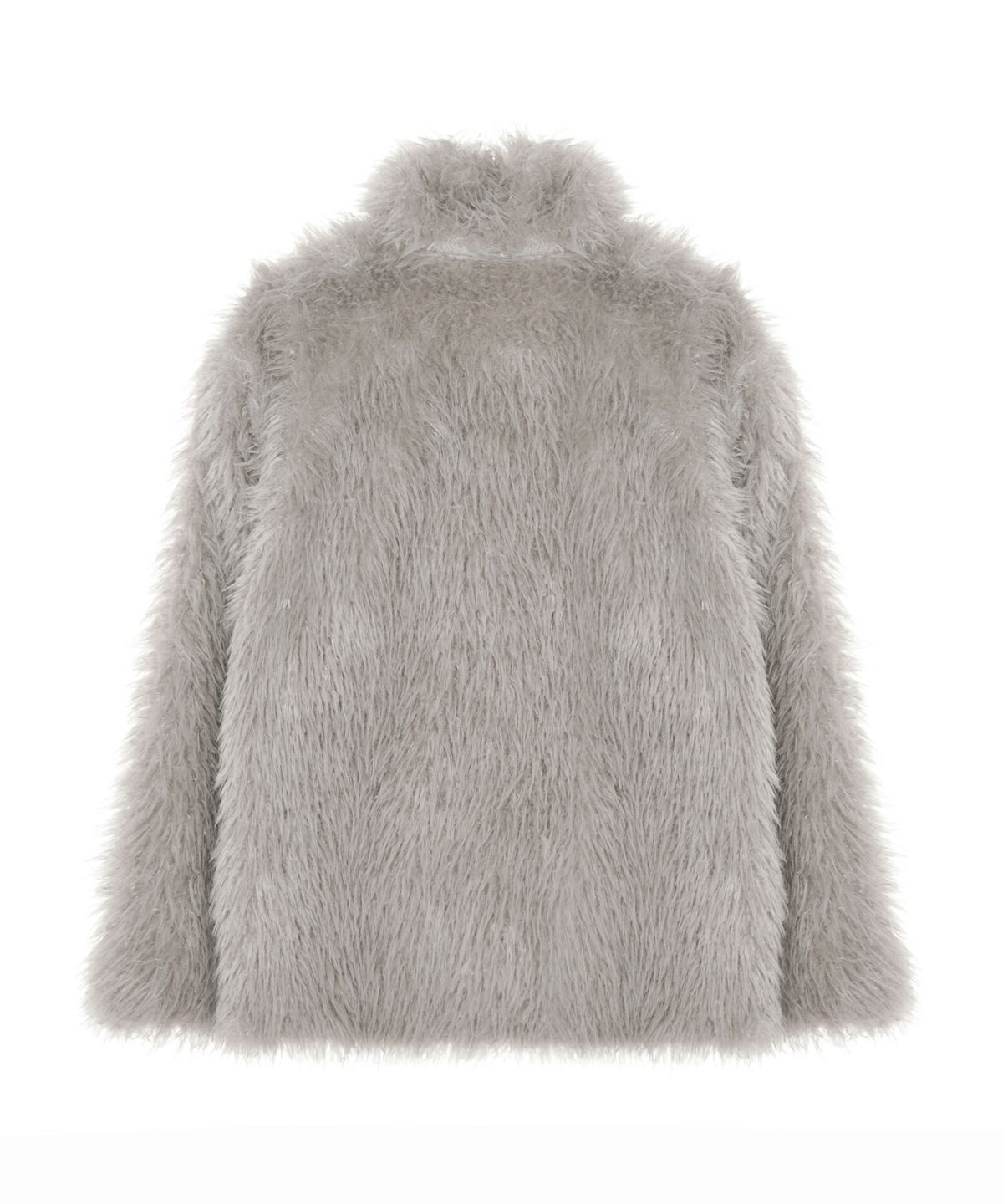 닉앤니콜(NICK&NICOLE) SOFT SHAGGY FUR JACKET_GRAY