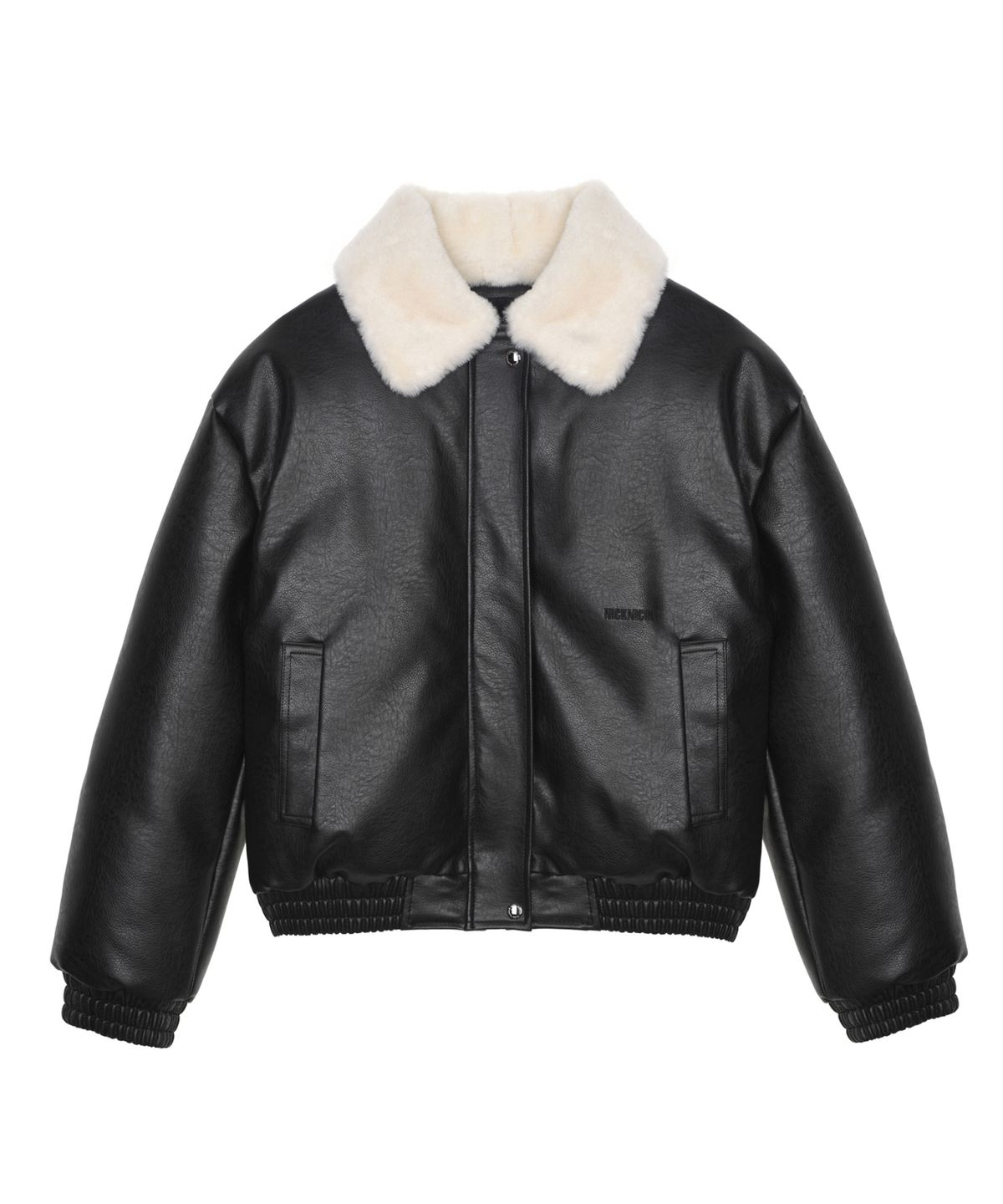 닉앤니콜(NICK&NICOLE) NICOLE HEAVY LEATHER MUSTANG_BLACK